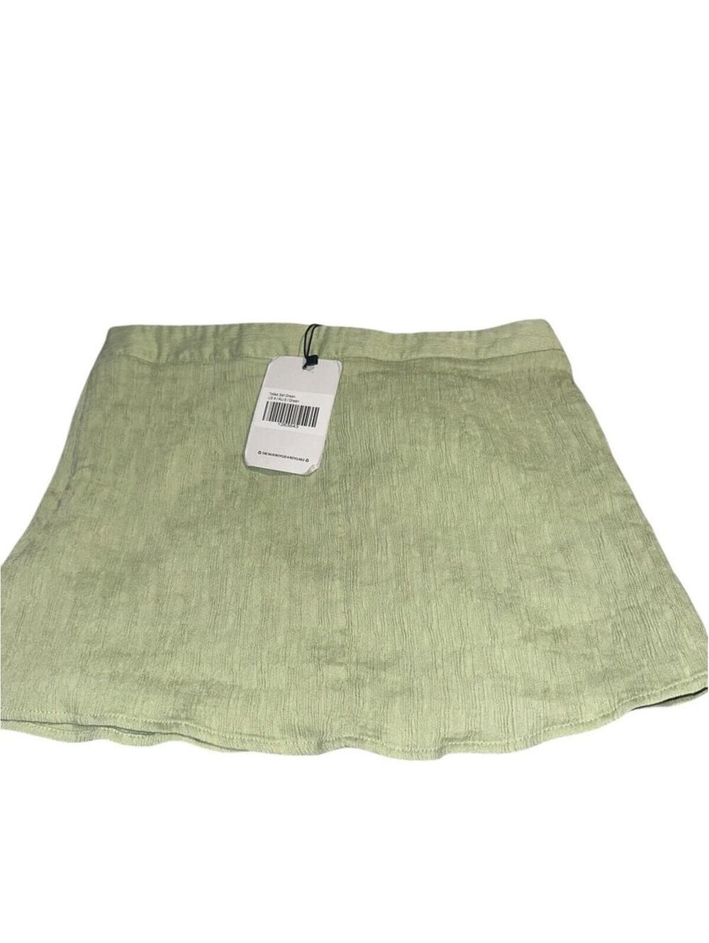 Princess Polly Tabbie Mini Skirt Green Size 4